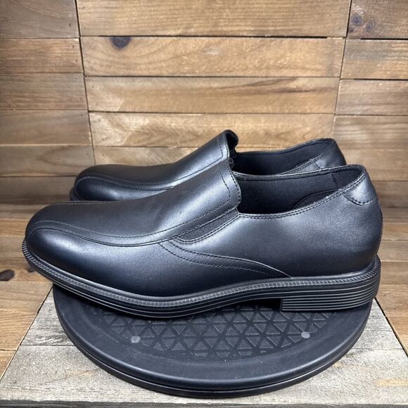 Skechers Mens Size 11 Black Work Relaxed Fit Gretna Slip Resistant Slip On Shoes - Picture 3 of 10